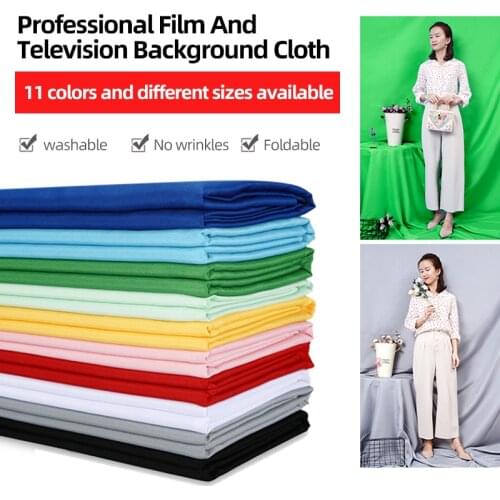 3X1//1.5/2/3/4/5/6M Photography Backdrops Polyester Cotton Photo Studio Green Screen Chromakey Photo Shoot Background 11 Colors