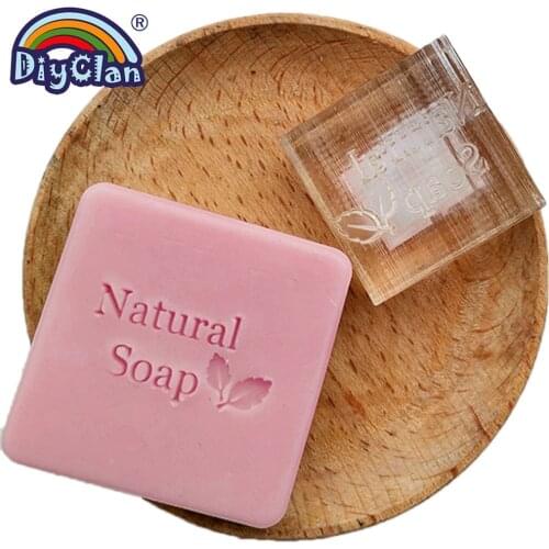 Handmade resin soap stamp mold mini diy Natural soap organic glass soap chapter Acrylic chapters Z0137NT