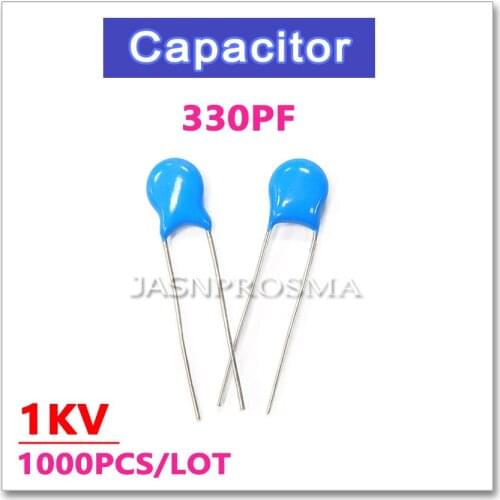JASNPROSMA 1000PCS 1000V 330PF 1KV High voltage ceramic capacitor 331