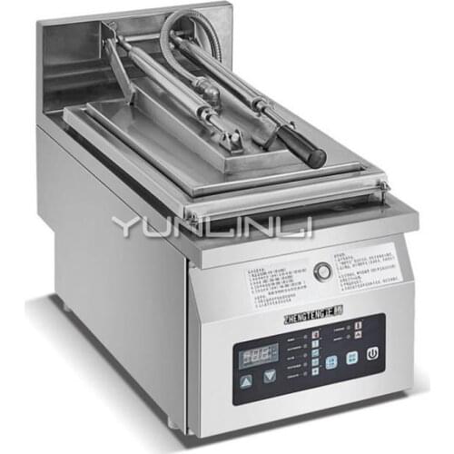 Commercial Electric Single Head Stainless Steel Fried Dumpling Machine Steak Machine Large Pancake Machine PT-06