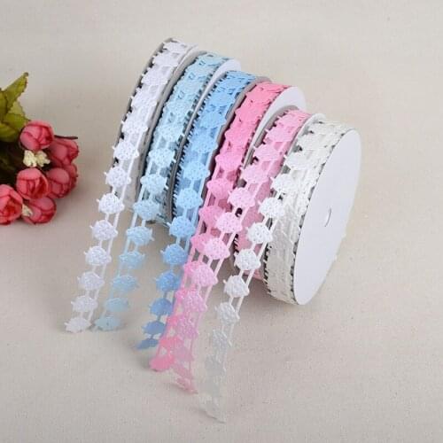 New Solid Color Strawberry Lace Ribbon Webbing Dress Accessories 2cm * 20 Yards Clothes Lace Decorative Jewelry DIY Handmade