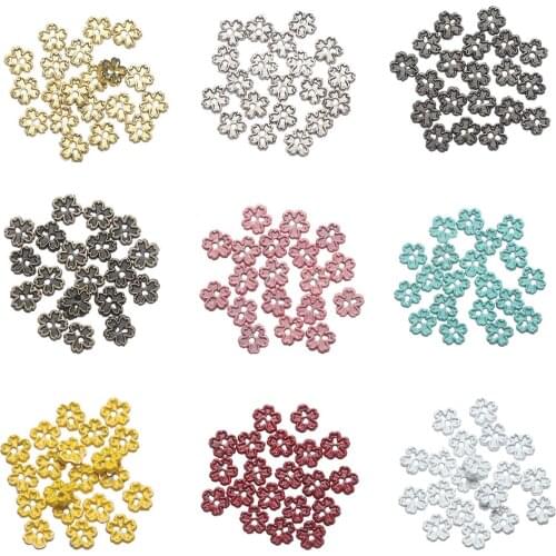20Pcs 4mm Mini Buttons Flower Shape Metal Buckle Doll Clothes Buckles Stuffed Toys DIY Sewing Material Dolls Clothing Accessorie