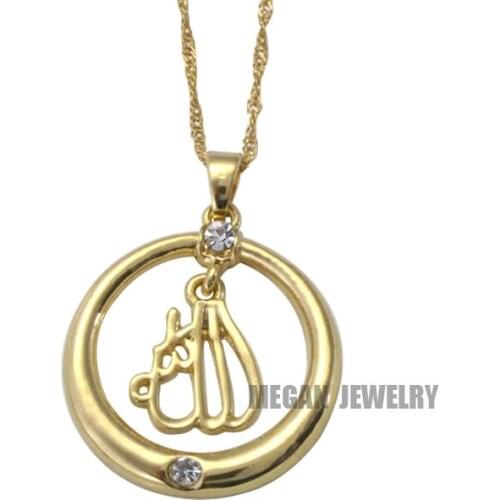 ALLAH MUSLIM crystal fashion pendant & necklace for women & men, charm Islam Gift & Jewelry