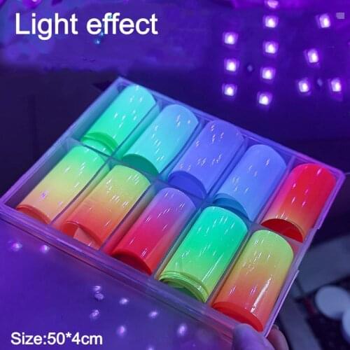 Neon Laser Matte Metal Nail Foils for Transfer Paper Stickers Sliders Adhesive Nails Wraps DIY Nail Art Decorations
