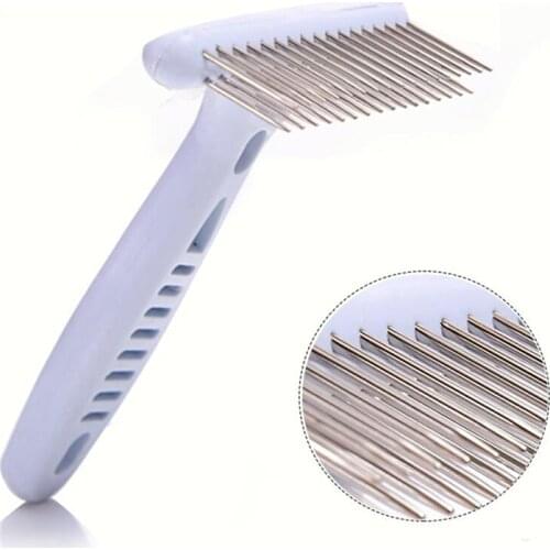 New Rake Comb For Dogs Pet Dog Cleaning Supplies Short Hair Brush Long Shedding Fur Remove Cat Dog Brush Grooming Tools