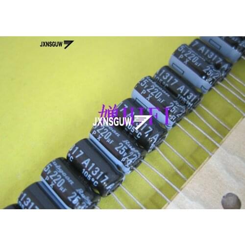 20PCS NEW RUBYCON PX 25V220UF 6.3X11MM Aluminum electrolytic capacitors 220uF/25v 105 degrees 220UF 25V