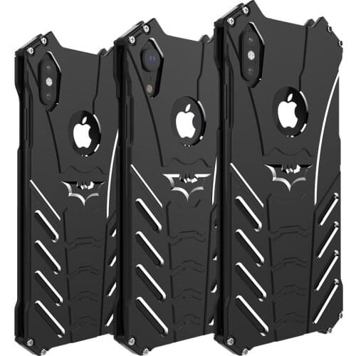 Shockproof Armor Case For iPhone 6 6S 7 8 Plus 5 5C 5S SE Case Hard Metal Back Cover With Stand Case For iPhone X XS Max XR