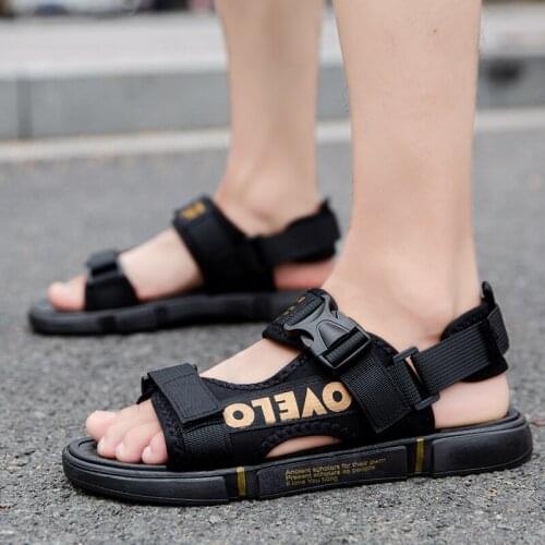 Men High Quality Sandals Soft Comfortable Non-Slip Men Shoes Woven Beach Sandals Mens Gladiator Sandals Summer Flat Rome Shoes