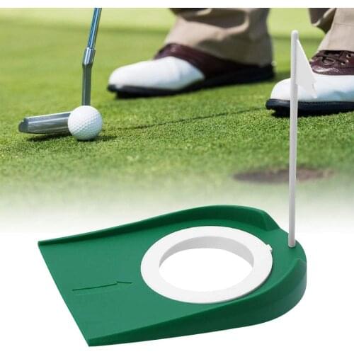 Golf Putting Green Regulation Cup Hole Flag Indoor Home Yard Outdoor Practice Training Trainer Aids