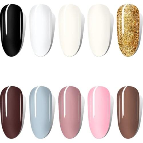 8ml Manicure Nail Art Tearable Quick Dry Normal Without Lamp Nail Polish Glitter Sequins Uv Varnish Matte Watercolor Drops Nails