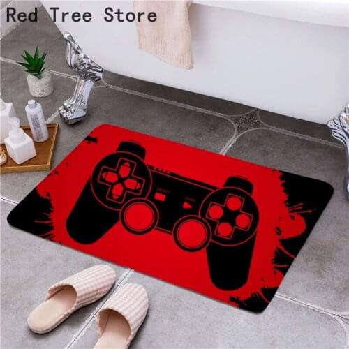 Personality Gamepad 3D Doormat Home Decor Rectangle Floor Mat Super Soft Absorbent Bathroom Carpet Entrance Welcome 60cm*40cm