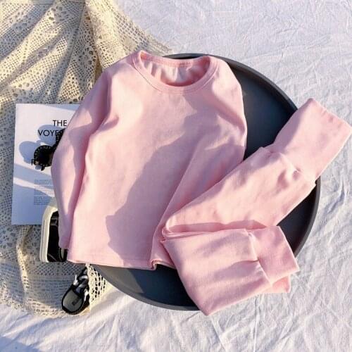 2021 Spring Baby Boy Girl Two Piece Set Outfit Homewear Pajamas Long Sleeve O Neck Tops Pants Soft Boutique Kids Clothing