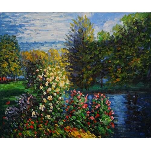 High quality Claude Monet paintings Corner of the Garden at Montgeron oil on canvas hand-painted Home decor