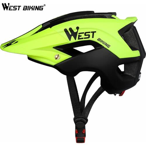 WEST BIKING Cycling Bicycle Helmet Crash Lightweight Breathable All-terrain Sport Safety Cap MTB Road Electric Bike Equipment