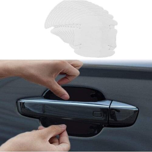 4Pcs Car Door Handle Scratches Protector Film Stickers For Mazda 2 3 5 6 8 BL BM GJ cx3 cx4 cx5 KE KF cx7 cx8 cx9 cx30 mx5 rx8