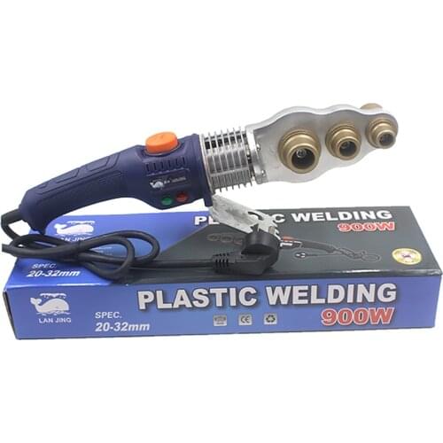 220V Manual Thermostat Fusion Splicer Tube Pipe Welding Machine PPR PE PERT Pipe Heating Plastic Welding Machine 900W 20-32MM