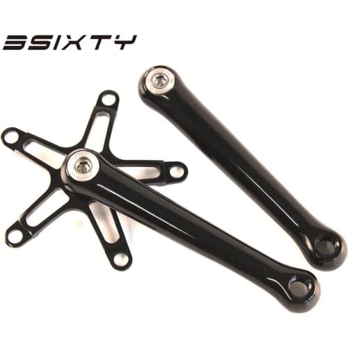 3SIXTY Forged Alloy Crank Arm Length 170mm for MTB & Road Bicycles & Brompton Folding Crankset Bike Parts