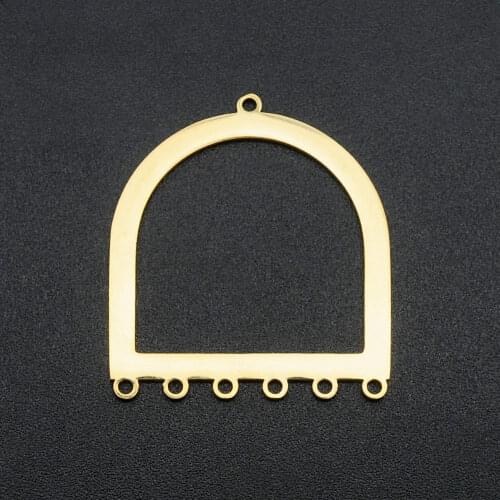 5pcs/lot 100% Stainless Steel 29x26mm Geometric DIY Earring Charm Connector Wholesale Accpet OEM Order DIY jewelry making charms