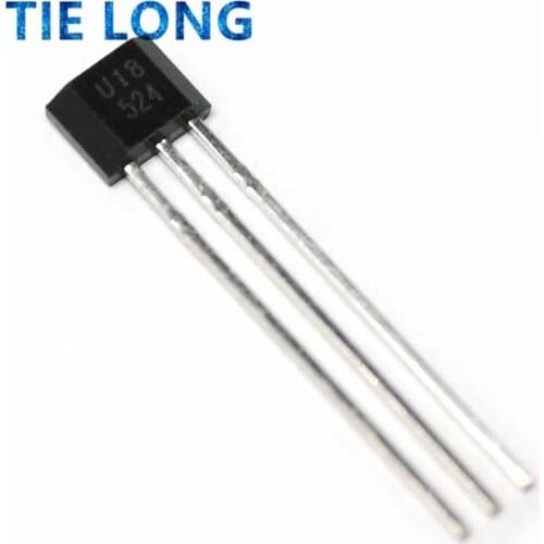 50pcs U18 US1881 TO-92 OH188 1881 U18 TO92 Hall Effect Sensor Magnetic Detector Hall Sensor Motor