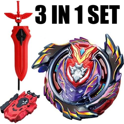 Bayblade BLACK Victory Strike God Valkyrie / Valtryek Infinite B-96 STARTER W/ NEW Sword LR Launcher