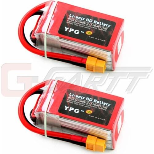 GARTT 2 Packs YPG 1800mAh 14.8V 70C 4S LiPo Battery With XT60 Plug For RC Mini Racing Drone FPV Quadcopter,210 Quad Frame