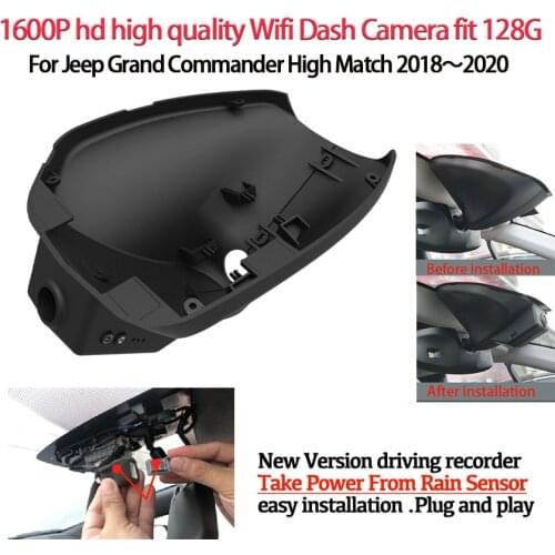 HD 1600p Easy Installation Car dvr wifi Dash Camera Video Recorder Camera For Jeep Grand Commander High Match 2018 2019 2020