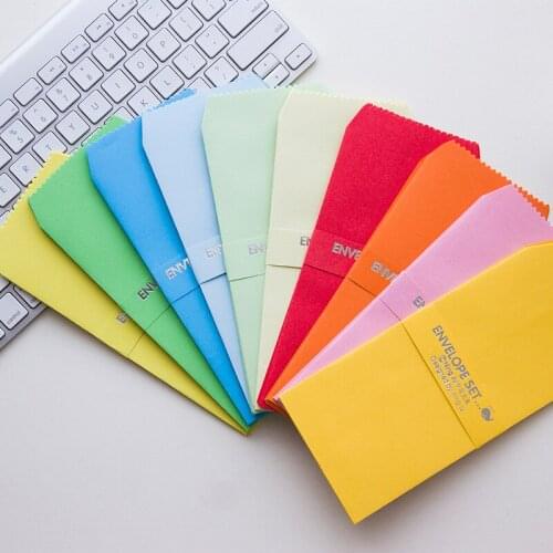 5pcs Korean stationery solid color envelopes envelope manufacturers