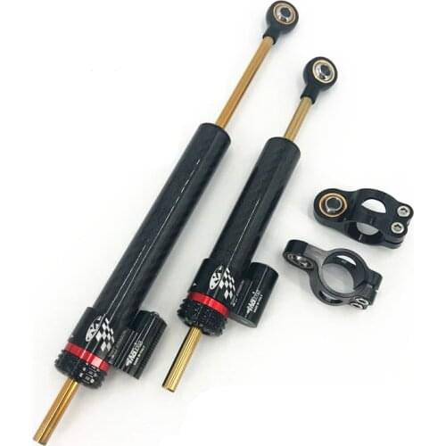 Motorcycle Universal Export Version Modified Carbon Fiber Titanium Ruler Directional Damper Anti-Swing Balance Bar