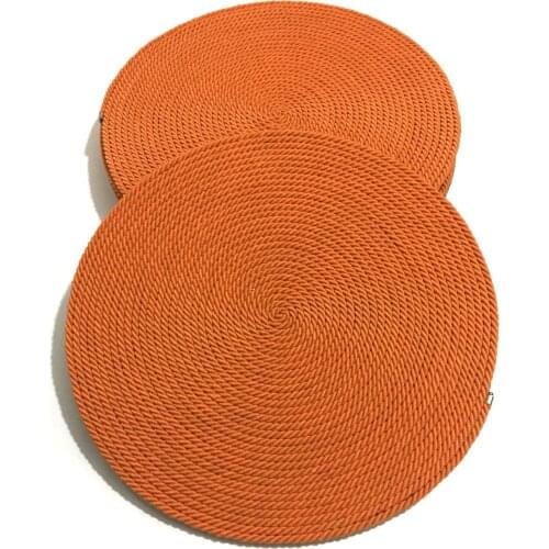 Turuncu Amerikan Servis Supla-Tabak Atlığı 6'lı Set 33 CM