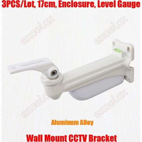 3PCS/Lot Level Gauge Cable Enclosure 17~20cm Aluminum Alloy Wall Mount Bracket Support for Zoom Box Bullet CCTV Security Camera