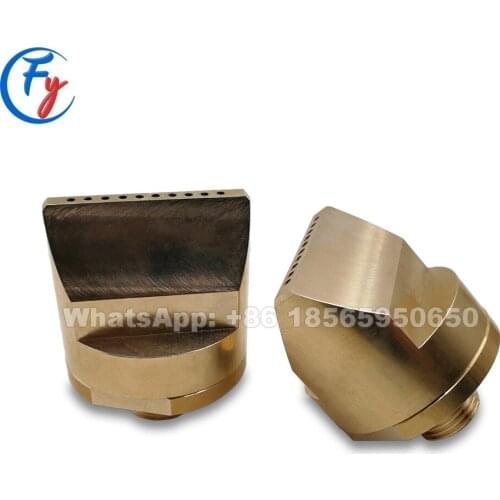 1/2" Brass customizable brass windjet air sorting nozzle, 10 holes wind jet air cooling and water drying nozzle