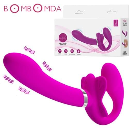 Wearable Vibrator Remote Control Double Heads Dildo G-spot Clit Stimulator Female Masturbator Adult Sex Toys for Woman Lesbian