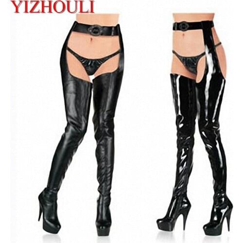 6 inch Plus size shoes waist-length boots ultra high heels shoes 15cm sexy shoes thigh high boots And the waist boots