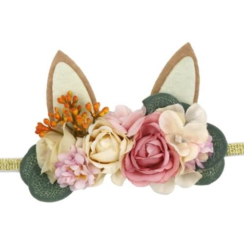 Fox Ears Flower Baby Cute Headbands Rabbit Bunny Ear On The Head Cartoon Girls Hair Accessories Bandeau