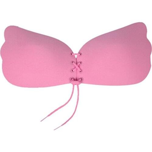 Sexy Womens Push Up Self-Adhesive Silicone Bust Front Closure Strapless Invisible Bras sujetador