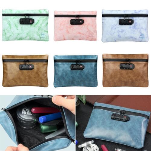 Activated Carbon Waterproof Storage Bag Password Safe Lock Storage Bag Portable Makeup Travel Organizer