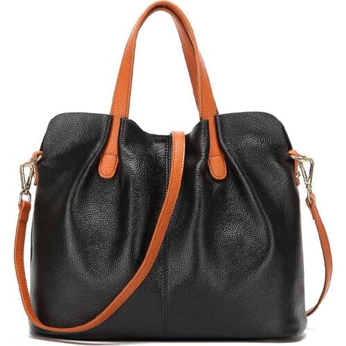 Bag Female Womens 100% Genuine Leather Bags Handbags Crossbody Bags for Women Shoulder Bags Genuine Leather Bolsa Feminina Tote