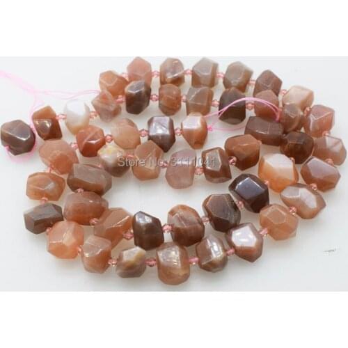 Loose beads pink sunstone flat baroque faceted 13*19mm 15" for DIY jewelry making FPPJ wholesale beads nature gem stone