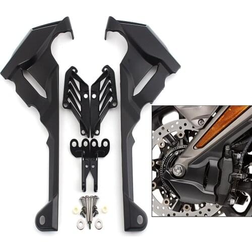 Motorcycle parts chrome& black ABS plastic motor front caliper cover for Honda Goldwing GL1800/DCT/Tour /Tour DCT 2018-2021