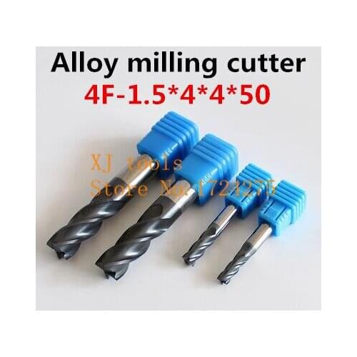 50HRC 1Pcs Of 1.5mm - 50L Micro Solid Carbide End Mill CNC Milling Cutter Bits