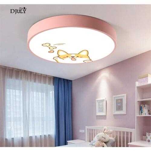 Nordic kitten giraffe Acrylic led ceiling lamp for children bedroom living room cute girls room light fixtures cartoon luminaire