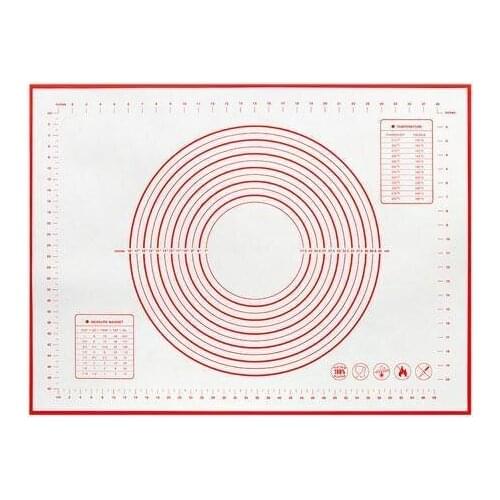 Non-Stick Silicone Baking Mat Pad Baking Sheet Glass Baking Eazy Tools Pastry Mat Clean Dough Rolling Macaron To Fiber Cook N4P9