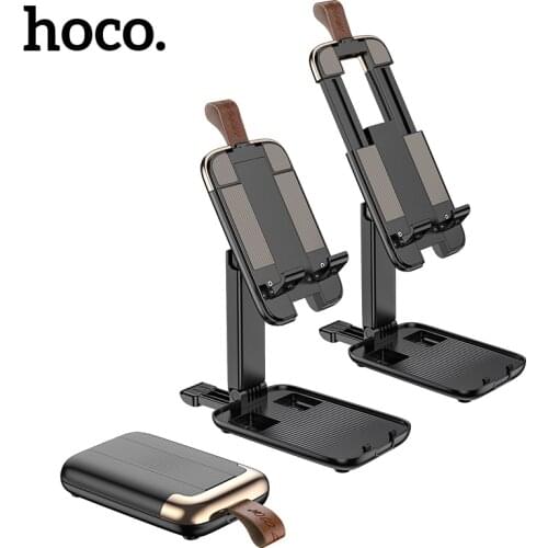 Hoco Portable Mobile Phone Desktop Extend Holder For iPhone iPad New Foldable Desktop Tablet Holder For Xiaomi Redmi Note 10 Pro