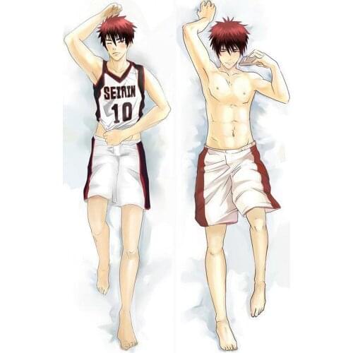 BL Male New Japanese Anime Kuroko no Basuke Kagami Taiga Throw Otaku Dakimakura Gifts Bedding Hugging Body Pillow Case 150x50 CM