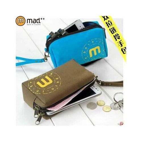 Big sized men&womens Coin Case canvas handbag wallet clutch for iphone4/5,Galaxy Note with zipper around