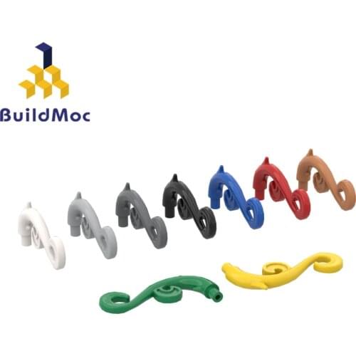 BuildMOC 28870 Curved rattan decoration For Building Blocks Parts DIY Construction Creative gift Toys