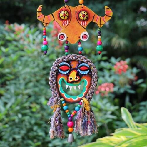 Yunnan National Characteristics Auspicious Hanging Ornaments Cattle Head Semicircular Swallow Pendants Bar Features Crafts