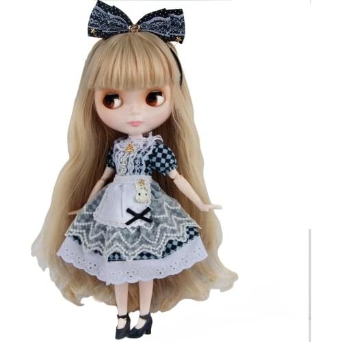 Blyth Doll NBL Customized Shiny Face, 1/6 Bjd Ball Jointed Doll Including Dress Shoes On Sale 30cm Doll