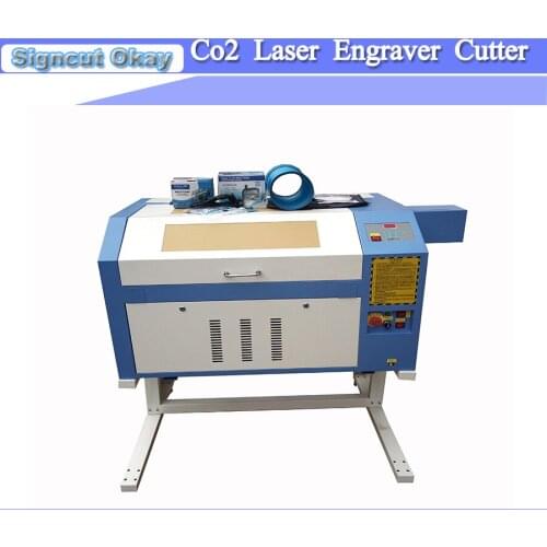 CE Authentication Laser Engraving Cutting Machine TS4060 50/60/80/90W with Water cooling+Simple Rotary used For Engraving Glass