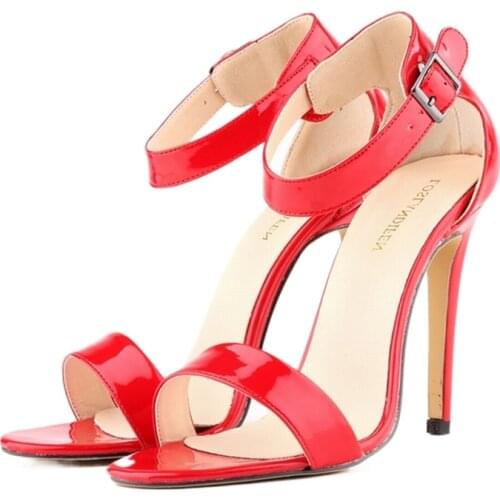 LOSLANDIFEN Summer Open Toe Ankle Straps Pumps Women Shoes High Heels For 102-3PA